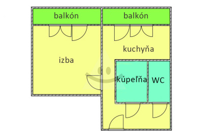 1-izbový byt s veľkým balkónom / 45 m2 / - Kysucké Nové Mesto